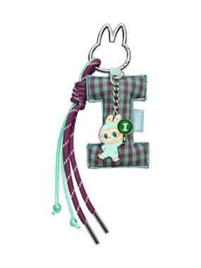 Labubu Pin For Love Alphabet Plush Letter 'I' Keychain Pendant